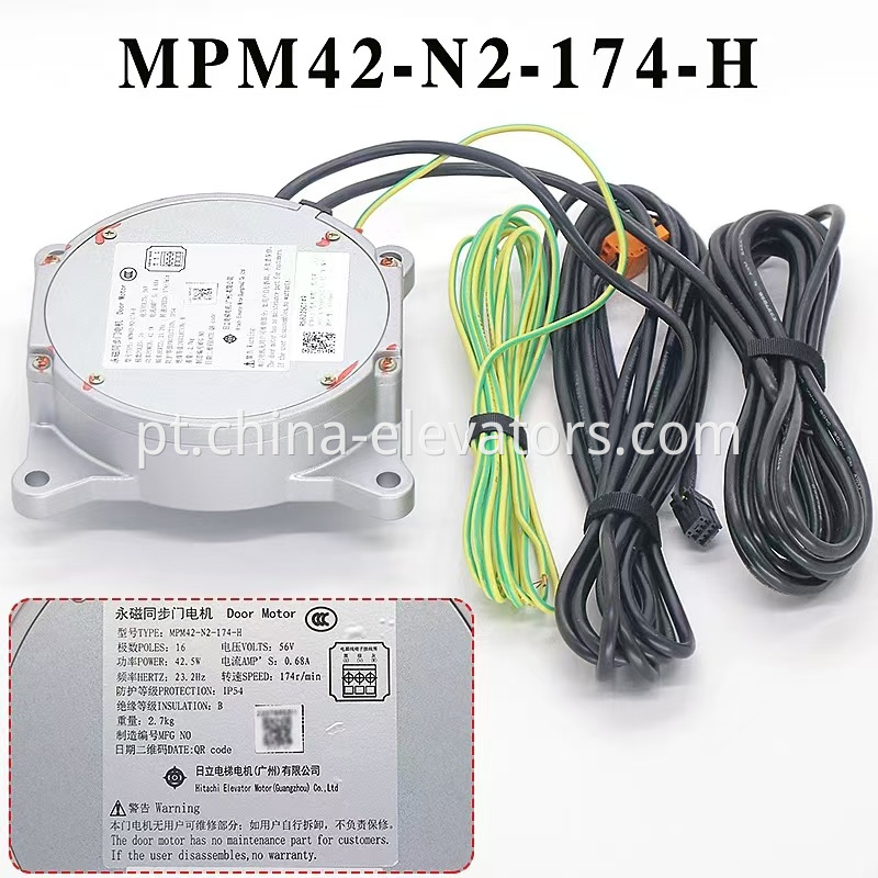 MPM42-N2-174-H Car Door Motor for HITACHI Elevators